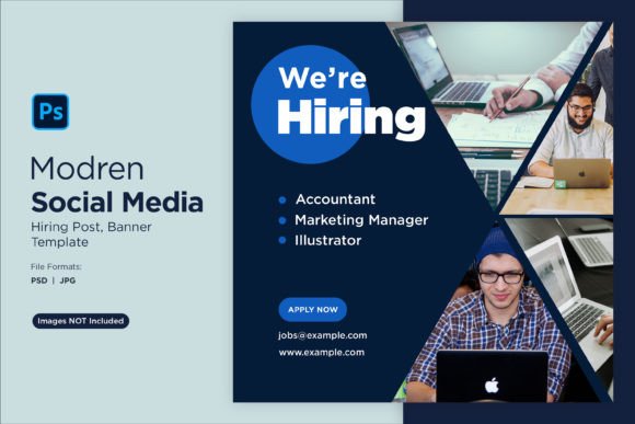 Attract Top Talent with the We Are Hiring Social Media Post 67 Template