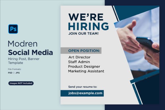 Effortless Recruitment: The We Are Hiring Social Media Post 69 Template
