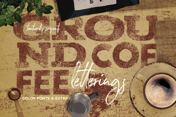 Ground Coffee Letterings: Crafting Authentic Brand Aesthetics