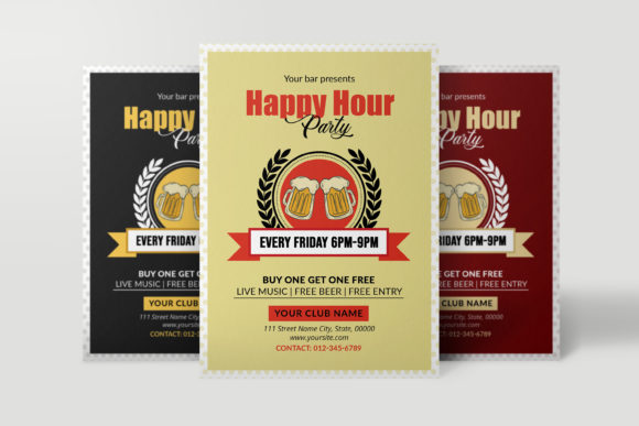 Happy Hour Party Flyer: Your Template for a Modern Club Vibe