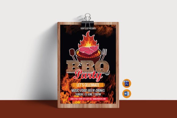 Ignite Your Event with the BBQ Party Flyer Template