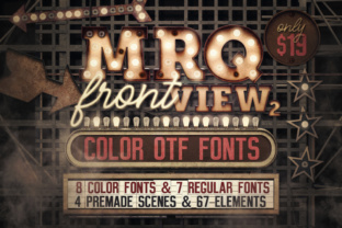 Marquee Front View - Color Fonts for Bold Visuals