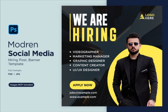 Modern Hiring Templates: We Are Hiring Social Media Post 36