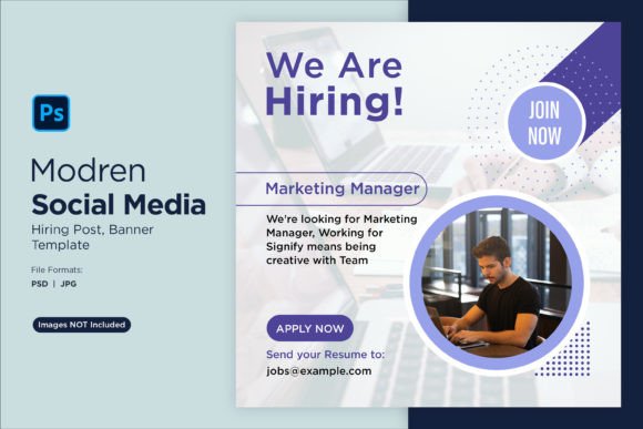 Modern Hiring: We Are Hiring Social Media Post 57