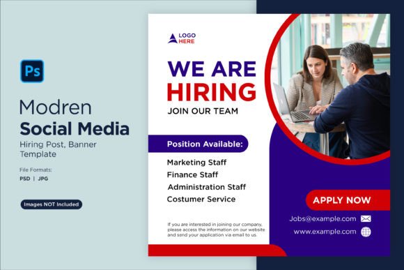 Streamline Your Hiring with We Are Hiring Social Media Post 74