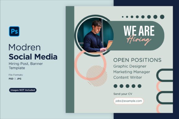 We Are Hiring Social Media Post 49: A Designer's Template for Talent