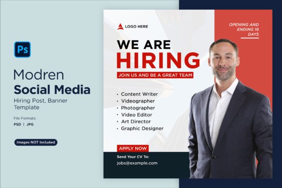 We Are Hiring Social Media Post 97: Your Next Design Asset